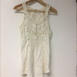 Free People crochet detail tank
